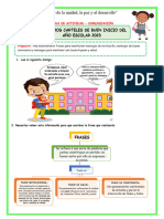 Fficha-Miércol-Comun-Escribimos Carteles de Buen Inicio Del Año Escolar 2023