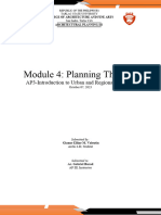 Module 4: Planning Theories: AP3-Introduction To Urban and Regional Planning