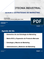 Mercadotecnia Industrial - Sesión 03 - Estrategias de Marketing