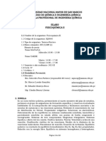 Sílabo Fisicoquímica II - IQO043 2023-II