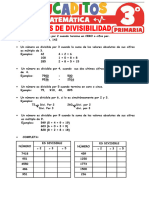 Criterios de Divisibilidad para Tercer Grado de Primaria