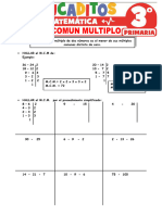 Minimo Comun Multiplo Primos para Tercer Grado de Primaria