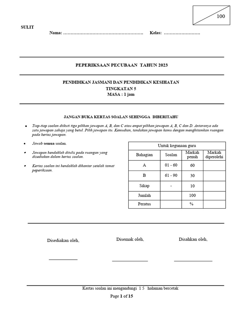 Soalan Tingkatan 5 Pdf