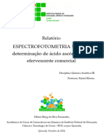 ESPECTROFOTOMETRIA UV VIS Determinacao D