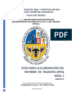 Guia de Elaboración Del Informe de Pasantia Formato A - 2022