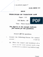 Principles of Taxation Law Paper 5.3