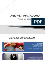 Taller Padres de Familia PAUTAS de CRIANZA