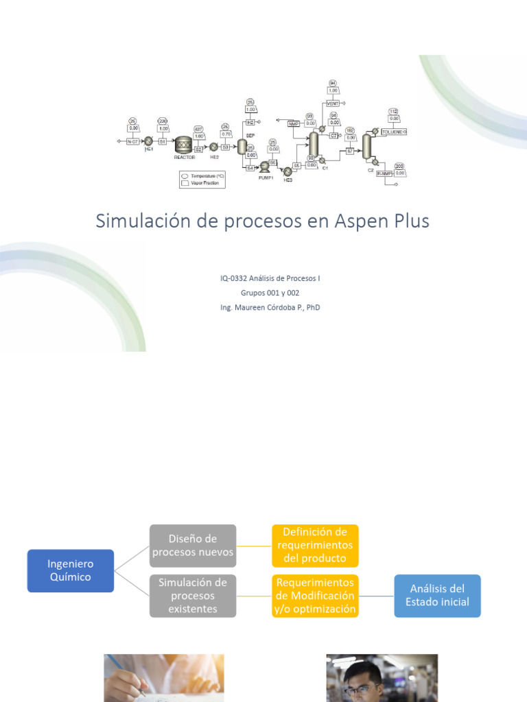 Simulación de Procesos en Aspen Plus | PDF | Reactor Quimico ...