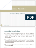 History of Design and Fashion Industrial