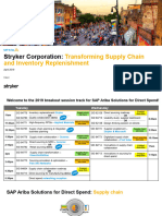 Stryker Corporation Transforming Supply Chain and Inventory Replenishment