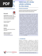 Added Mass of A Circular Cylinder Oscillating in A Free Stream