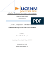 Cuadro Comparativo Sobre Procedimiento Administrativo y La Función Administrativa