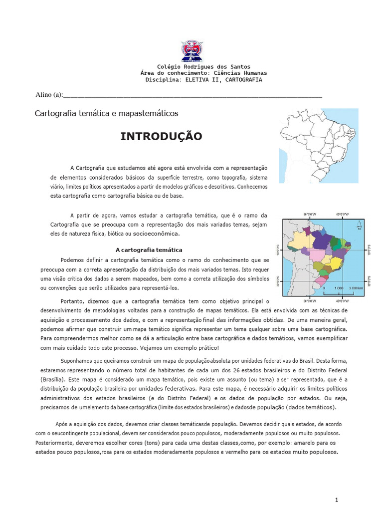 Cartografia Temática e Mapas Quantitativos | PDF | Cartografia | Mapa