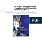 Test Bank For Project Management The Managerial Process With Ms Project 6th Edition Erik Larson