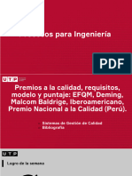 Semana 15 - PDF - Premios A La Calidad, Requisitos, Modelo y Puntaje