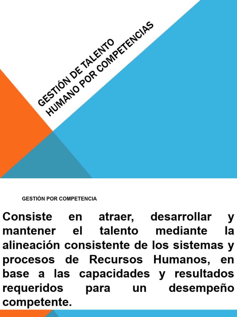 Gestión de Talento Humano Por Competencias | PDF | Gestión de recursos