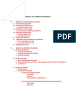Project Documentation Format
