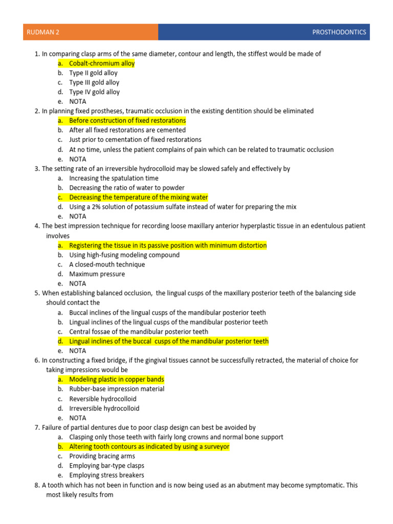 Key Concepts in Prosthodontics | PDF | Dentures | Dentistry Branches
