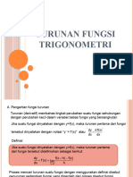 Turunan Fungsi Trigonometri