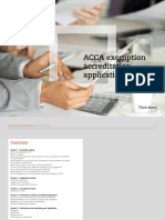 Exemption Accreditation Application Pack