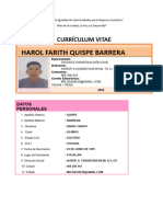 Curriculum Vitae Harol