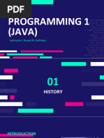 Introduction To Java Programming and Operators