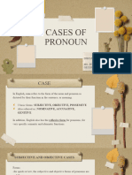 Cases of Pronoun