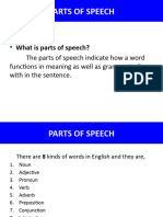 Parts of Speech