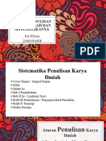 Aturan Penulisan Karya Ilmiah Dan Sistematikanya