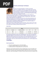 Database Normalization and Design Techniques: Zero Form