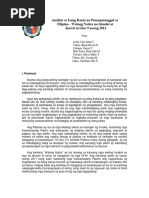 Balangkas Ng Pagsusuri Ng Awit Pdf