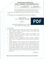 Surat Edaran Direktur Jenderal Perhubungan Laut Nomor SE-DJPL 28 Tahun 2023 Tentang Kewajiban Sertifikasi Kapal Tongkang Yang Mengangkut Batu Bara