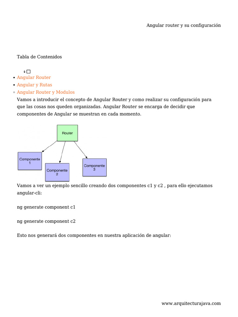 Angular Router y Su Configuración | PDF | Enrutador (Computación ...