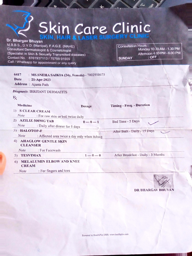 Skin Care: Clinic | PDF