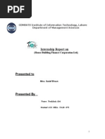 Download HBFC Internship Report by Ladla Awan SN68576487 doc pdf