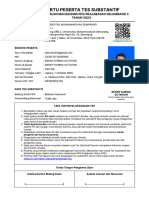 Kartu Ujian Tes Substantif (PPG)