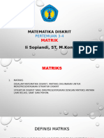 03 Pertemuan 3-4 Matriks Hal 1-18