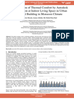 An Investigation of Thermal Comfort by Autodesk CFD Simulation at Indoor Living Space in Urban Residential Building in Monsoon Climate