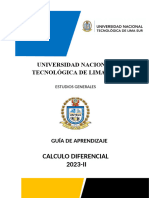Calculo Diferencial 2023-II: Universidad Nacional Tecnológica de Lima Sur