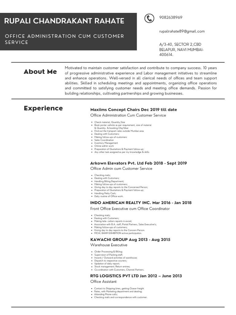 Abu Abu Minimalist Resume PDF - 1702364680