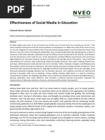 Effectiveness of Social Media in Education: Fatemah Nasser Alazemi