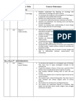 Course Outcomes