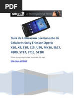 Guia de Desbloqueo o Liberacion de Sony Ericsson XperiaX10