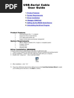 USB To RS232 Cable For Windows User's Manual