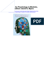 Test Bank For Psychology in Modules 10th Edition David G Myers