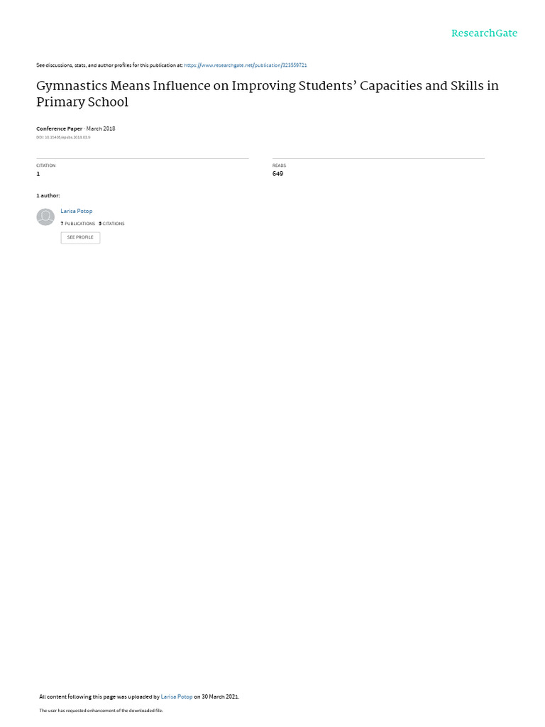 Potop 2018 gymnastics means influence on impro pdf curriculum