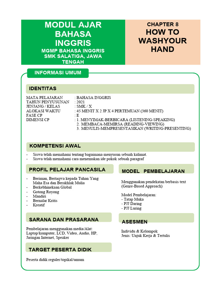 MODUL 8 Procedure Text | PDF