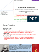 2.1 Marx and Communism
