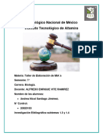 Manifiesto de Impacto Ambiental, Investigacion