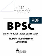 BPSC Volume 4 - Modern Indian History and Statistics